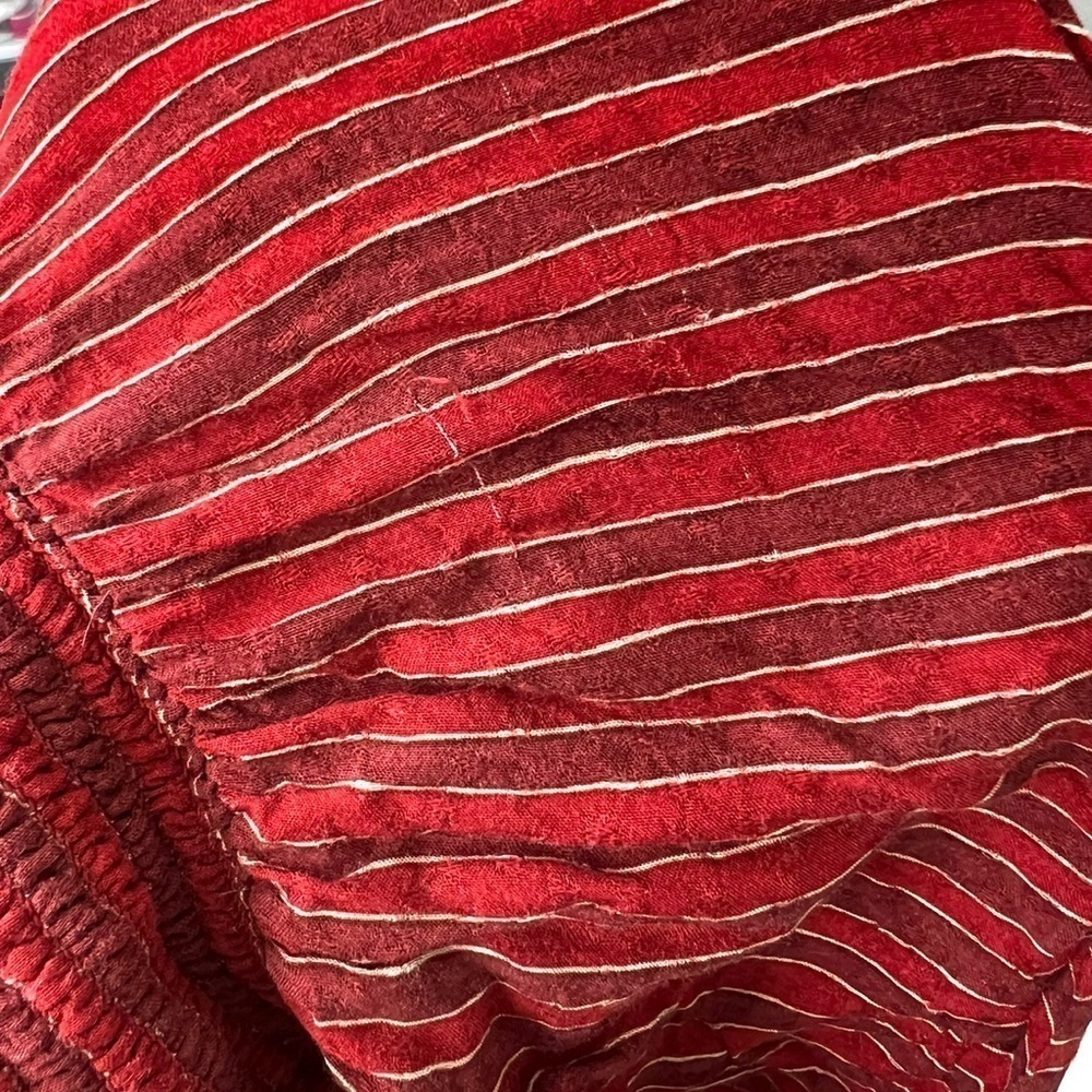 Anthropologie Breezy Open Back Romper Jumpsuit Red Floral Size M - Picture 13 of 13